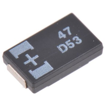 Panasonic ポリマーコンデンサ，POSCAP TQC，47μF，20V dc，D15，20TQC47MYFT Panasonic(パナソニック)