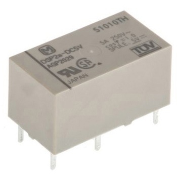 Panasonic パワーリレー 5V dc DPST 基板実装タイプ Panasonic(パナソニック)