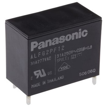Panasonic パワーリレー 12V dc SPST 基板実装タイプ Panasonic(パナソニック)