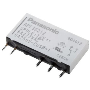 Panasonic パワーリレー 12V dc， 1c接点 基板実装タイプ Panasonic(パナソニック)