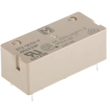 Panasonic パワーリレー 5V dc DPST 基板実装タイプ Panasonic(パナソニック)