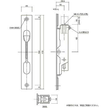 ステンレスフランスオトシ 3005/3005-R - 末広金具(SUEHIRO)