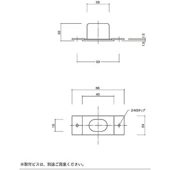 フランスオトシ受(上部用) 305-S 末広金具(SUEHIRO)