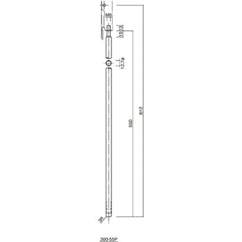 フランスオトシパイプロッド 300-25P/300-35P/300-40P/300-55P 末広金具(SUEHIRO)
