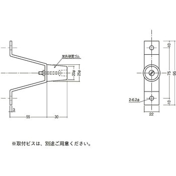 凸型戸当り 末広金具(SUEHIRO)