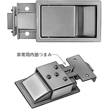 点検口扉用自動錠 末広金具(SUEHIRO)