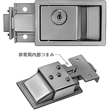 点検口扉用自動錠 末広金具(SUEHIRO)