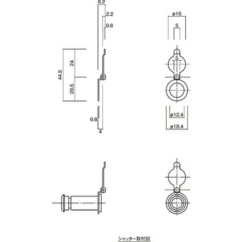 ドアアイ専用シャッター 末広金具(SUEHIRO)