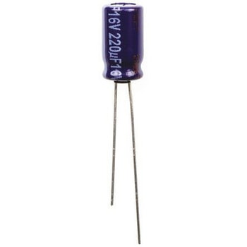 Panasonic コンデンサ 220μF， ，16V dc， ECA1CM221 Panasonic(パナソニック)