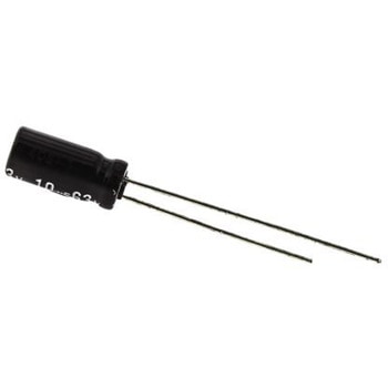 Panasonic コンデンサ 10μF， ，63V dc， EEUEB1J100S Panasonic(パナソニック)