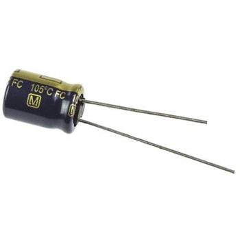 Panasonic コンデンサ 47μF， ，63V dc， EEUFC1J470 Panasonic(パナソニック)