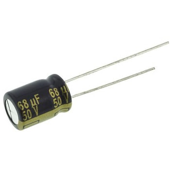 Panasonic コンデンサ 68μF， ，50V dc， EEUFC1H680 Panasonic(パナソニック)