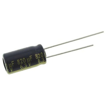 Panasonic コンデンサ 820μF， ，6.3V dc， EEUFC0J821L - Panasonic(パナソニック)