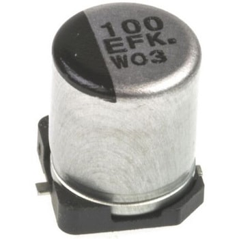 Panasonic コンデンサ 100μF， ，25V dc， EEEFK1E101XP Panasonic(パナソニック)
