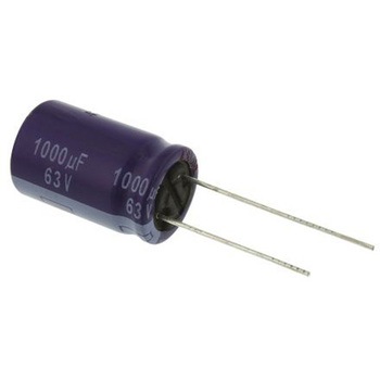 Panasonic コンデンサ 1000μF， ，63V dc， ECA1JM102 Panasonic(パナソニック)