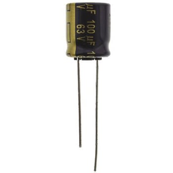 Panasonic コンデンサ 100μF， ，63V dc， EEUFC1J101 Panasonic(パナソニック)