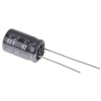 Panasonic コンデンサ 47μF， ，63V dc， EEUTA1J470 Panasonic(パナソニック)