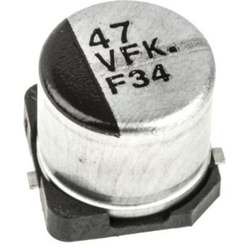 Panasonic コンデンサ 47μF， ，35V dc， EEEFK1V470P Panasonic(パナソニック)