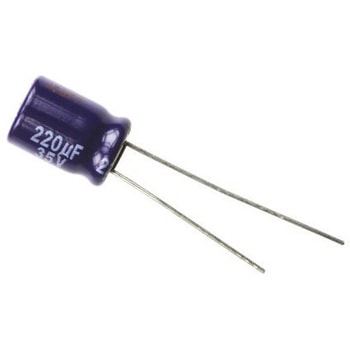 Panasonic コンデンサ 220μF， ，35V dc， ECA1VM221 Panasonic(パナソニック)