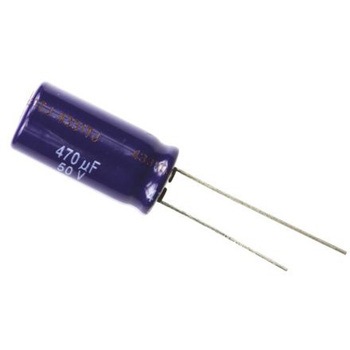 Panasonic コンデンサ 470μF， ，50V dc， ECA1HM471 Panasonic(パナソニック)