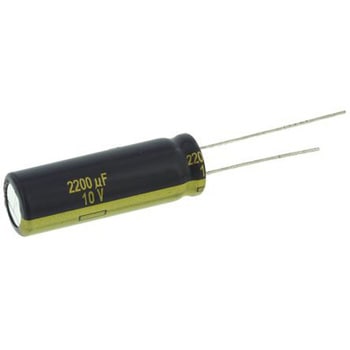 Panasonic コンデンサ 2200μF， ，10V dc， EEUFC1A222L Panasonic(パナソニック)