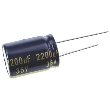 Panasonic コンデンサ 2200μF， ，35V dc， EEUFC1V222S Panasonic(パナソニック)