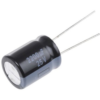 Panasonic コンデンサ 2200μF， ，25V dc， EEUFR1E222S Panasonic(パナソニック)