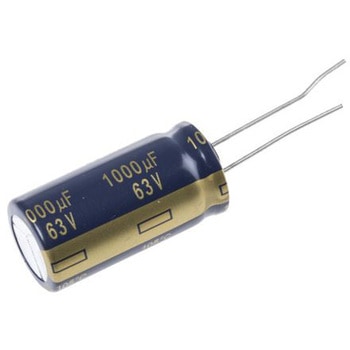 Panasonic コンデンサ 1000μF， ，63V dc， EEUFC1J102U - Panasonic(パナソニック)
