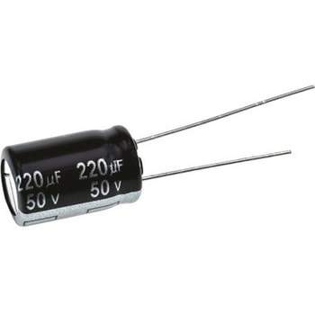 Panasonic コンデンサ 220μF， ，50V dc， EEUEB1H221 Panasonic(パナソニック)