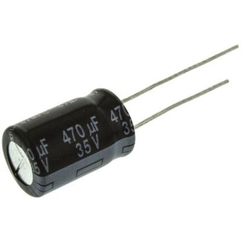 Panasonic コンデンサ 470μF， ，35V dc， EEUFR1V471 Panasonic(パナソニック)
