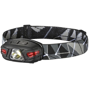 LEDヘッドランプ 350lm モーションセンサー USB充電 防水IPX4 オーム電機