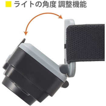 LEDヘッドランプ 175lm メイン&サブライト 4モード切替 防水IPX4 オーム電機