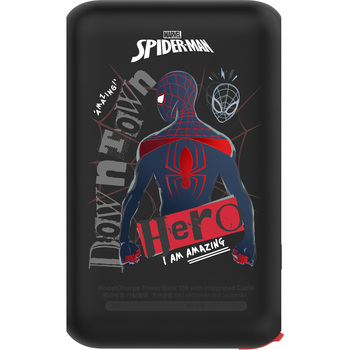 BoostCharge 20W ケーブル内蔵 モバイルバッテリー10000mAh スパイダーマン BELKIN(ベルキン)