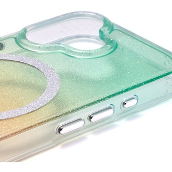 Prism Dust Case(green) for iPhone 17 - ユニケース