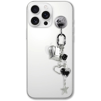 PHONE CHARMS WITH ADHESIVE HOOK HEARTS & STARS Sonix