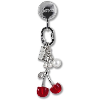 PHONE CHARMS WITH ADHESIVE HOOK RED CHERRY - Sonix