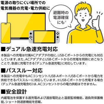 AC出力付きリチウム充電器27000 多摩電子