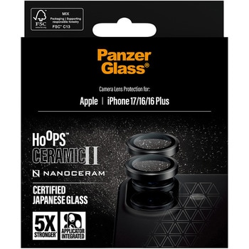 iPhone 17 PanzerGlass Hoops Ceramic II Camera Lens Protector PanzerGlass