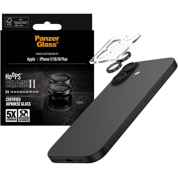 iPhone 17 PanzerGlass Hoops Ceramic II Camera Lens Protector PanzerGlass