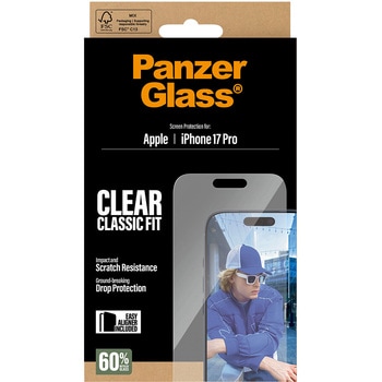 iPhone 17 Pro PanzerGlass Screen Protector Classic Fit 治具付き PanzerGlass