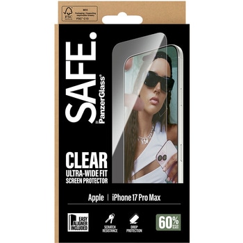 iPhone 17 Pro Max SAFE. by PanzerGlass Screen Protector UWF 治具付き SAFE