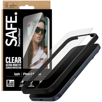 iPhone 17 Pro Max SAFE. by PanzerGlass Screen Protector UWF 治具付き SAFE