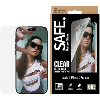 iPhone 17 Pro Max SAFE. by PanzerGlass Screen Protector UWF 治具付き SAFE