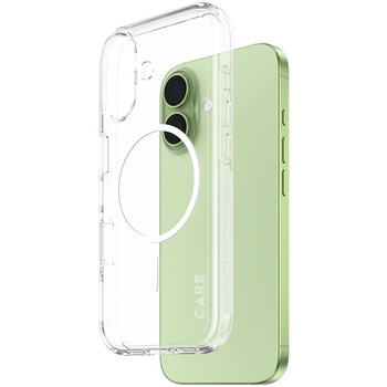 iPhone 17 CARE by PanzerGlass Flagship Case Transparent Urban Combat w. White MagSafe CARE