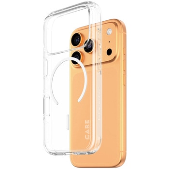 iPhone 17 Pro CARE by PanzerGlass Flagship Case Transparent Urban Combat w. White MagSafe - CARE