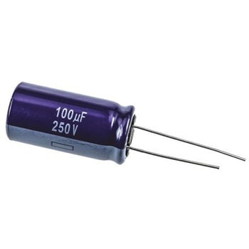 Panasonic コンデンサ 100μF， ，250V dc， ECA2EM101 Panasonic(パナソニック)