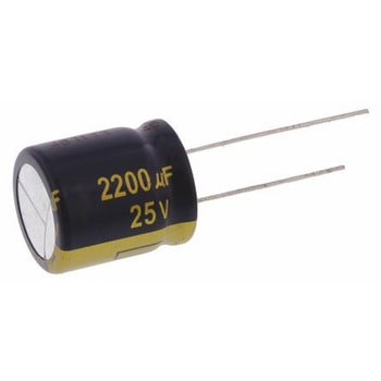 Panasonic コンデンサ 2200μF， ，25V dc， EEUFC1E222S Panasonic(パナソニック)