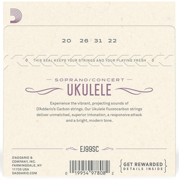 ソプラノ/コンサートウクレレ弦 D'Addario