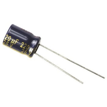 Panasonic コンデンサ 220μF， ，25V dc， EEUFC1E221 Panasonic(パナソニック)