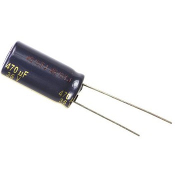 Panasonic コンデンサ 470μF， ，35V dc， EEUFC1V471 Panasonic(パナソニック)